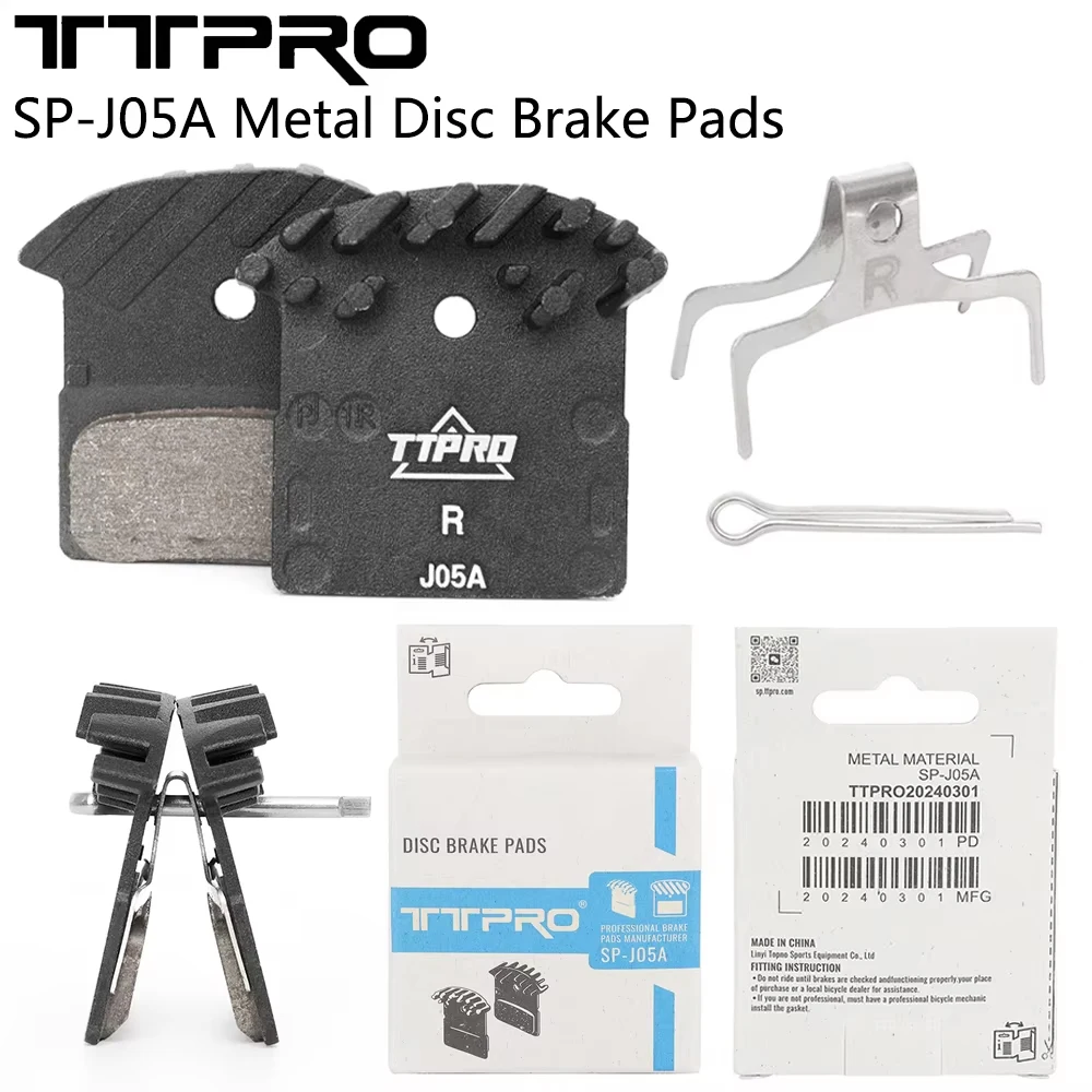 TTPRO SP-J05A Bike Disc Brake Pads Metal MTB Bike for XT Deore SLX XTR M7000 M9000 M9020 M8000 Bicycle Parts