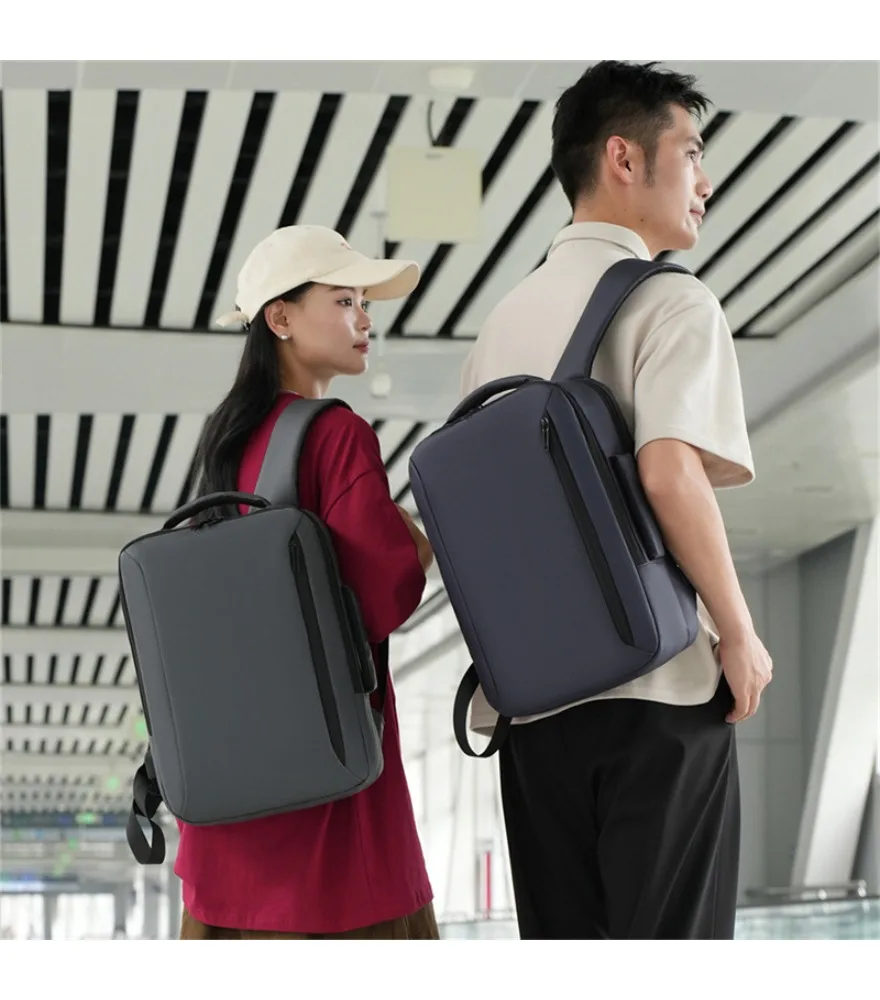 Business backpack large capacity premium sense bag business men's backpack computer bag 15 inch multi-function