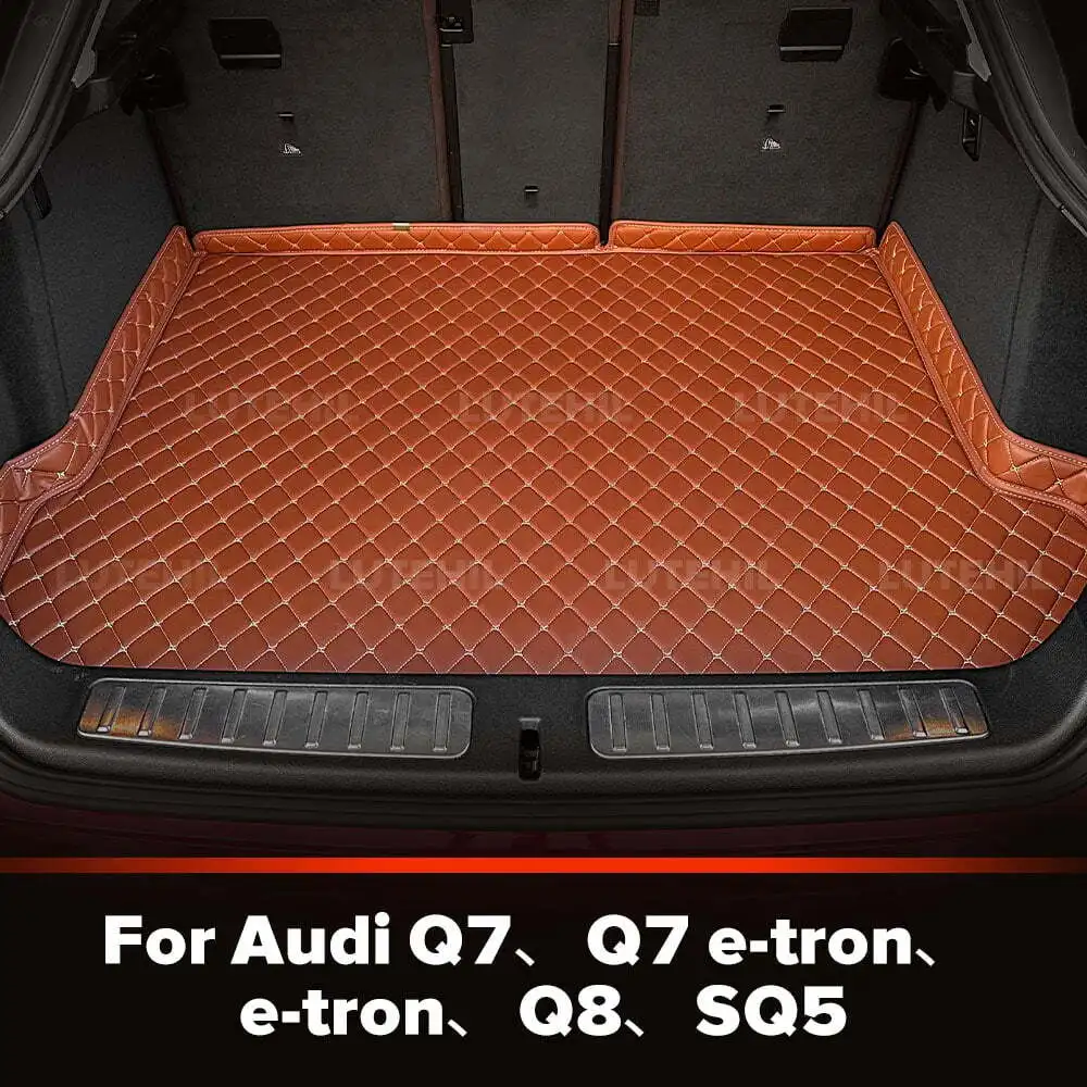 

Для Audi Q7、Q7 e-tron、e-tron、Q8、SQ5 изготовленный на заказ коврик в багажник автомобиля, антигрязная накладка, защитный коврик, вкладыш для багажника, автомобильные аксессуары для интерьера