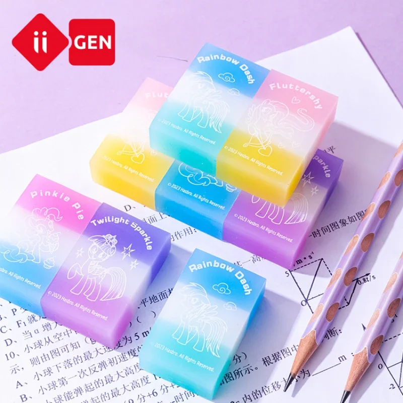 Iigen-Gomme colorée My Little Pony pour enfants, dessin animé créatif, étudiant, mignon, cadeau d'anniversaire et de Noël