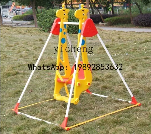 WJ Kleuterschool Dubbele Schommel Giraffe Schommel Zweefvliegtuig voor kinderen