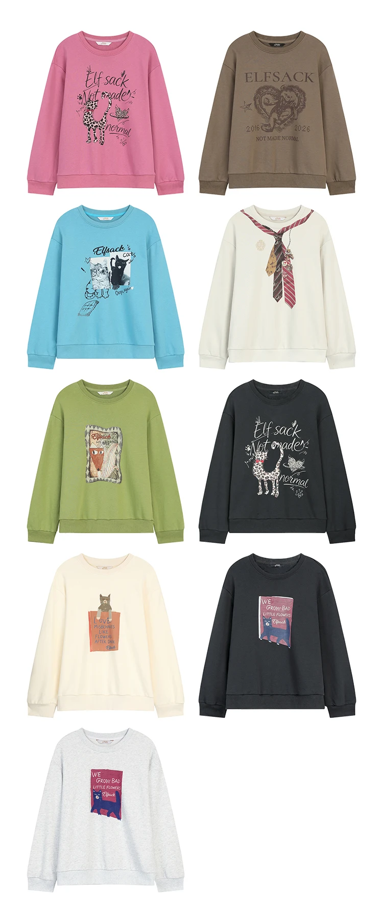 ELFSACK Women's Sweatshirt with Graphic and Slogan Print, Everyday Outdoor Top