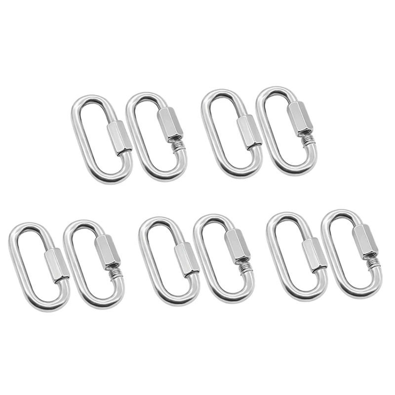 

Stainless-Steel Quick Links Chain Connector 3.5 Inch For Hammocks, Camping, Swing, Outdoor Traveling