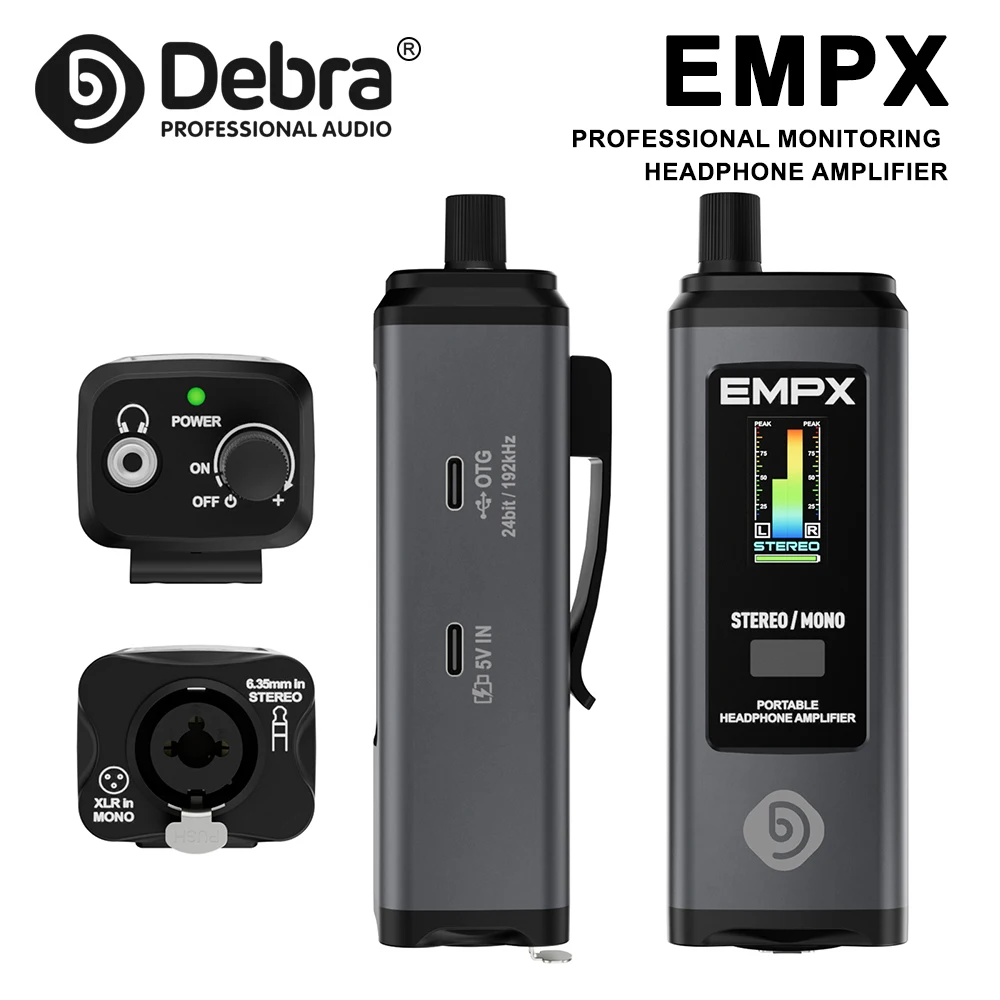 

Debra EMPX Professional-Grade OTG Stereo Headphone Amplifier, with mono/stereo switching and a built-in headphone amplifier chip