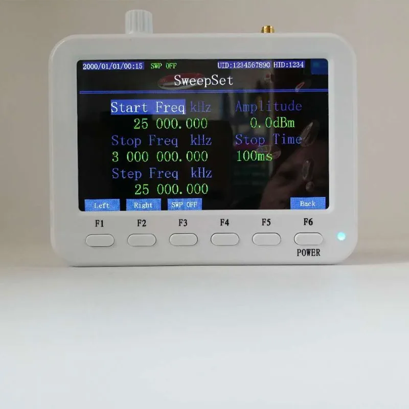 

Gold Seller SG-3200 25MHz-3.2GHz Handheld Signal Generator Portable Signal Source with Adjustable Frequency and Power