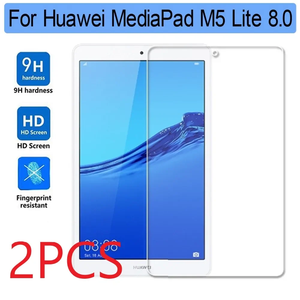 

2 шт. закаленное стекло для Huawei Mediapad M5 Lite 8 "8.0 JDN2-L09 W09 Защитная пленка для экрана планшета для Huawei M5 Lite