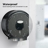 Caja de soporte de papel higiénico impermeable, dispensador de rollo de papel Jumbo de montaje en pared para un solo rollo, accesorio de baño