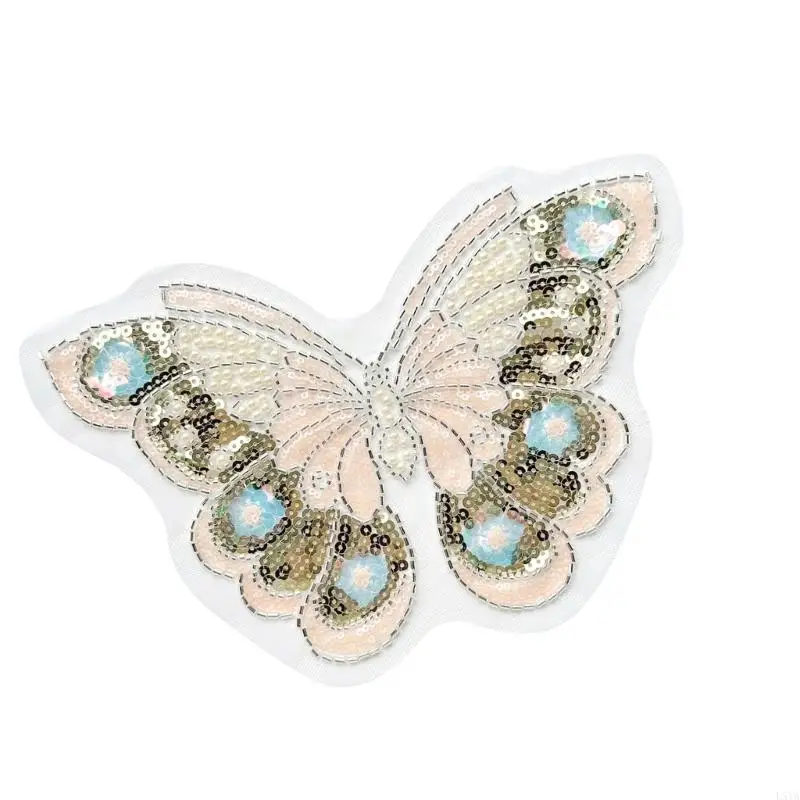 L5YA Glittering Pearlescent Butterfly Fabric Design For Bag Embellishment And Home Decoration Safe Craft Project