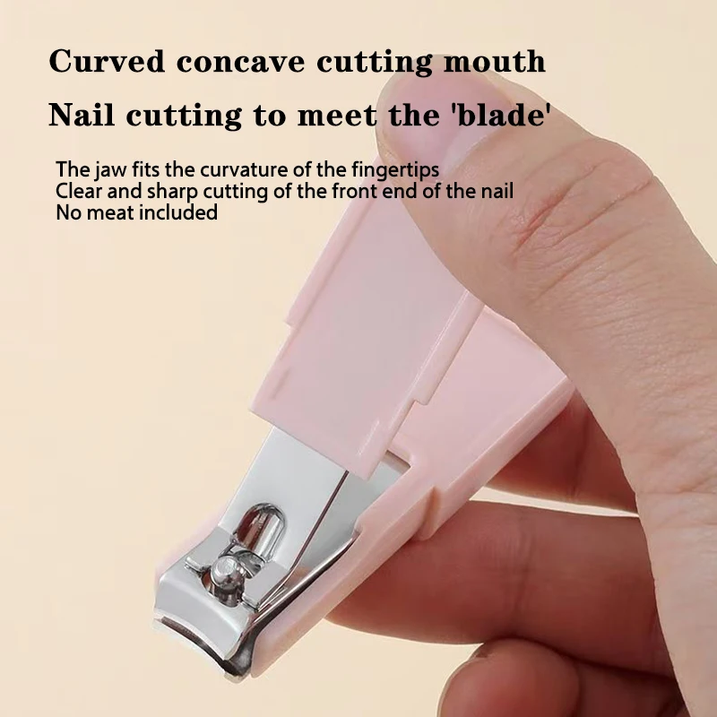 Portable Nail Clipper With Cover, Splash Proof, Single Nail Clipper, Household Nail Clipper, Nail Art And Manicure Tool