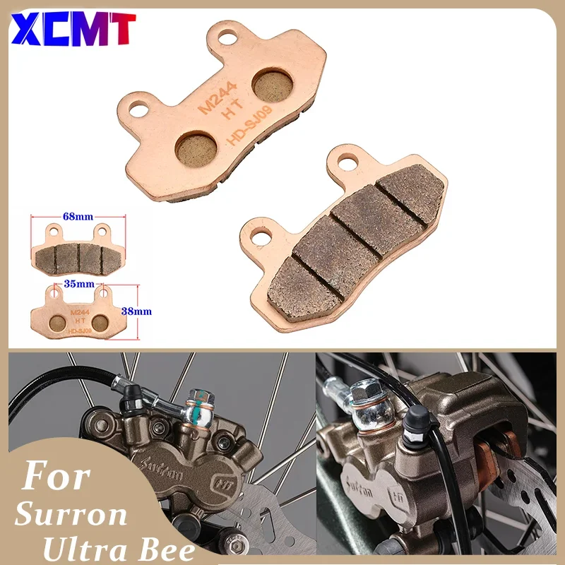 

Front Rear Brake Pads For Surron Ultra Bee Motorcycle Accessories Enduro Dirt Bike Electric OEM Original Copper Based Sintering