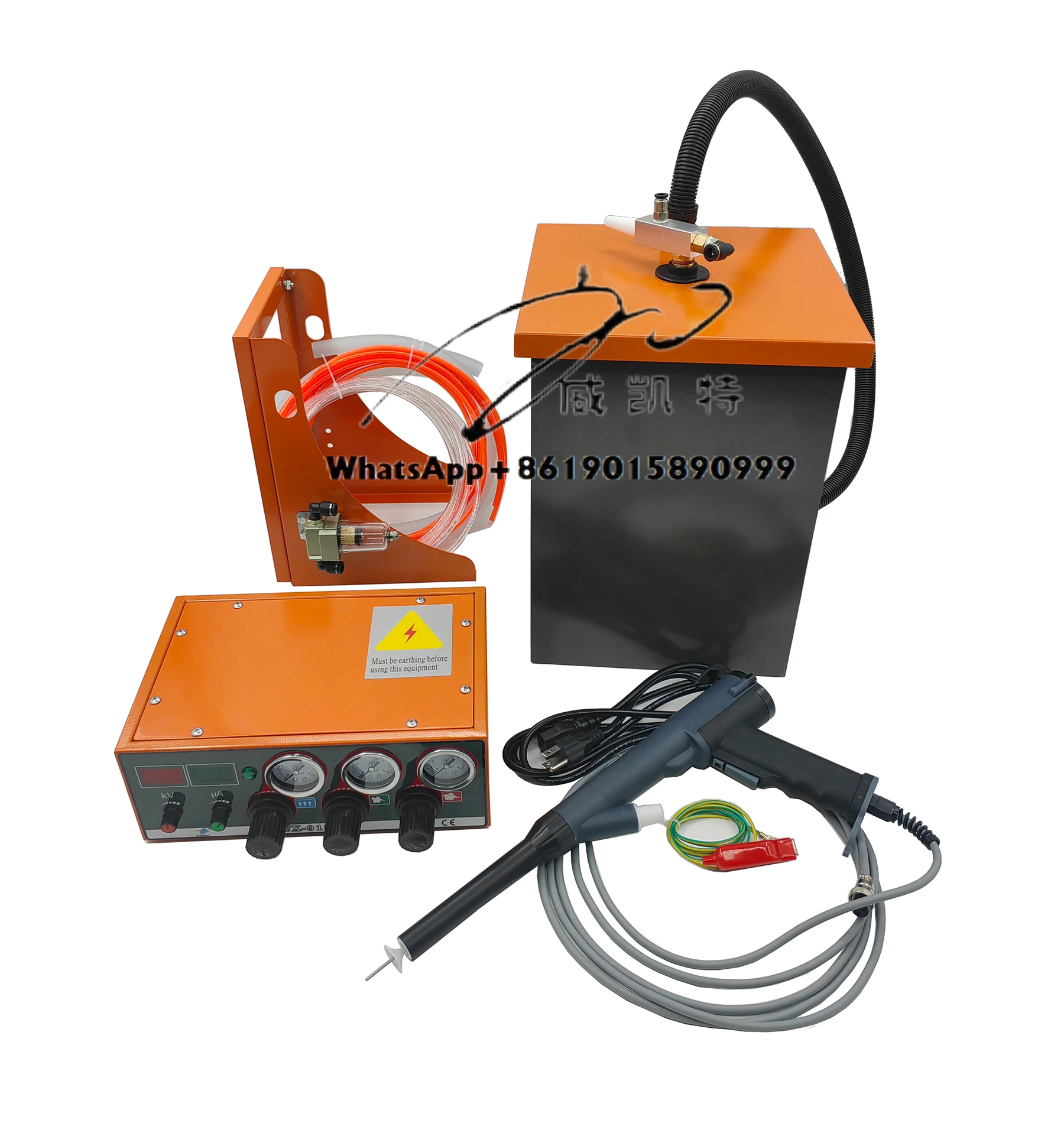 Máquina de recubrimiento en polvo con cabina de pulverización de recubrimiento en polvo Optiflex PRO W para planta de recubrimiento en polvo