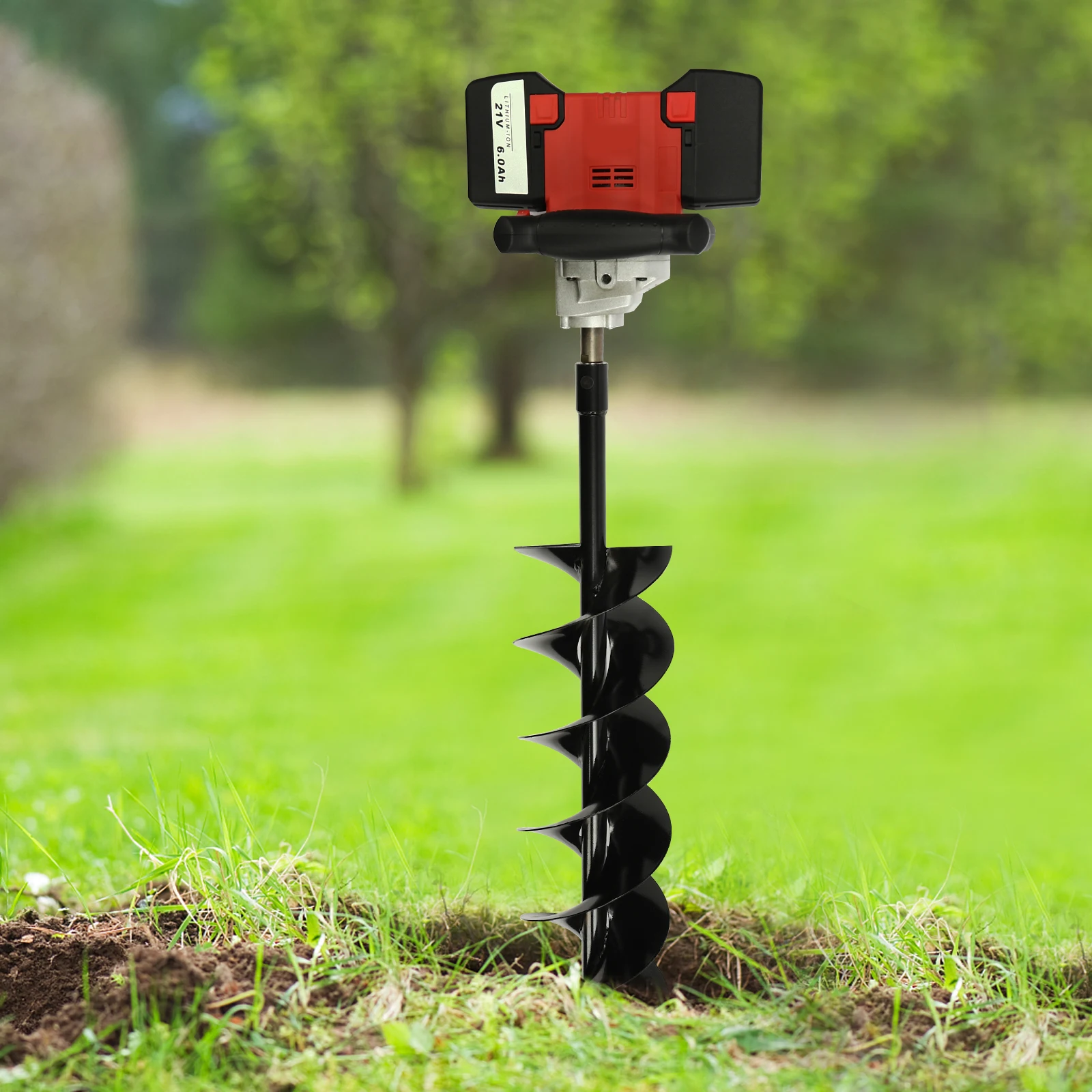 Cordless Electric Post Hole Digger, Broca para Terra, Instalando postes e Decks, 2000W