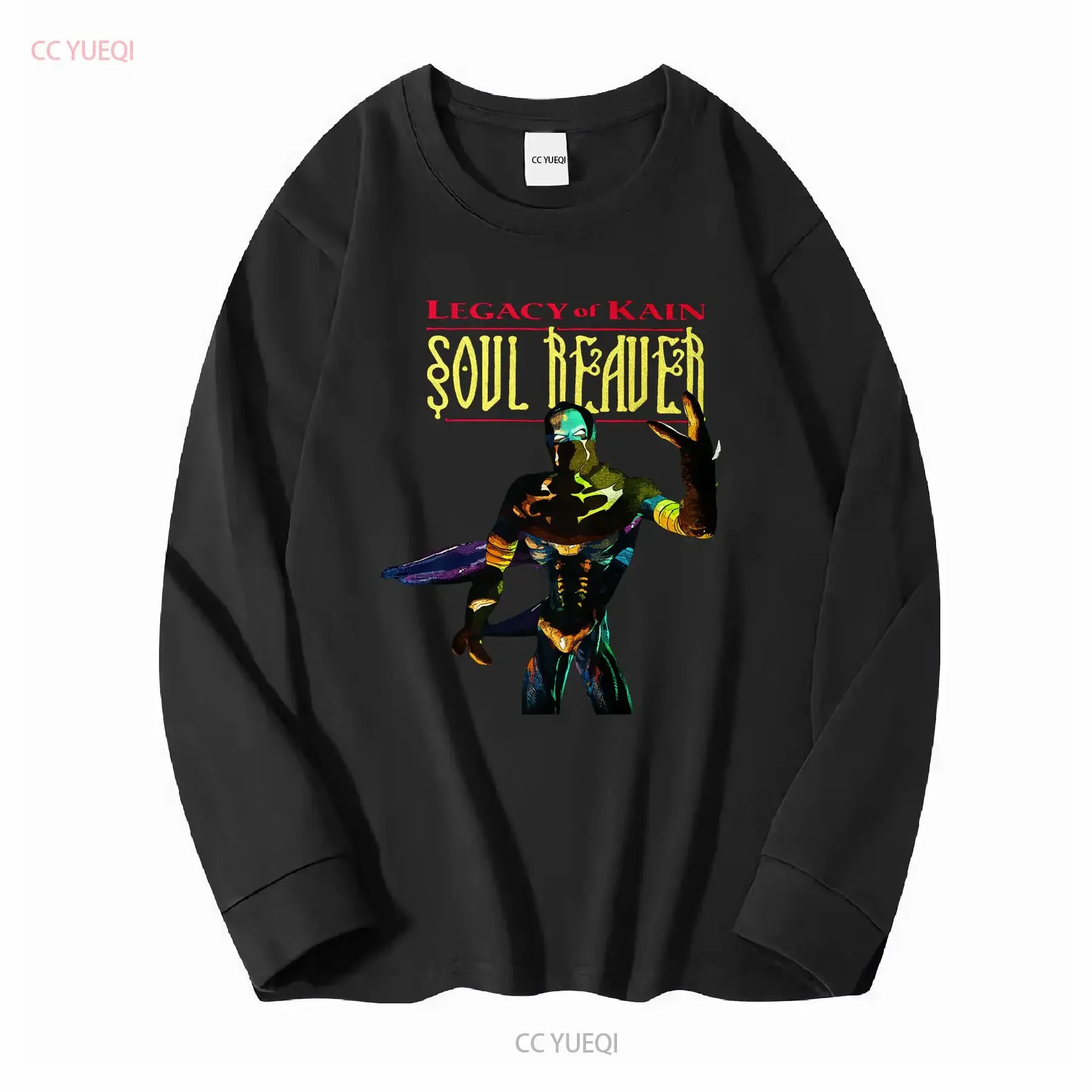 Legacy of Kain Soul Reaver V1 Classic Video Game Horror T Shirt Retro Gamer Gaming long or short sleeves vintage Washed