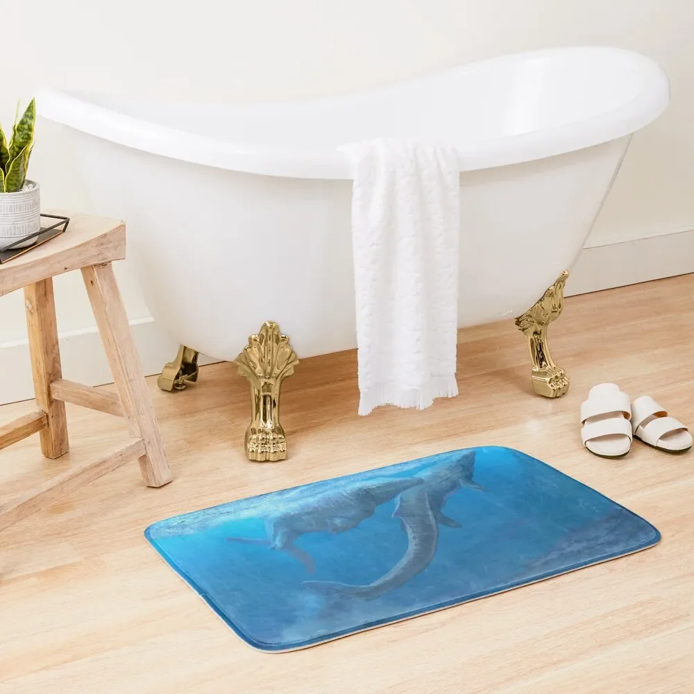 

Mosasaurus hoffmanni Bath Mat Front Door Non-Slip Pad Toilet Accessories Bathroom Sets Of Bathroom Accessories Mat