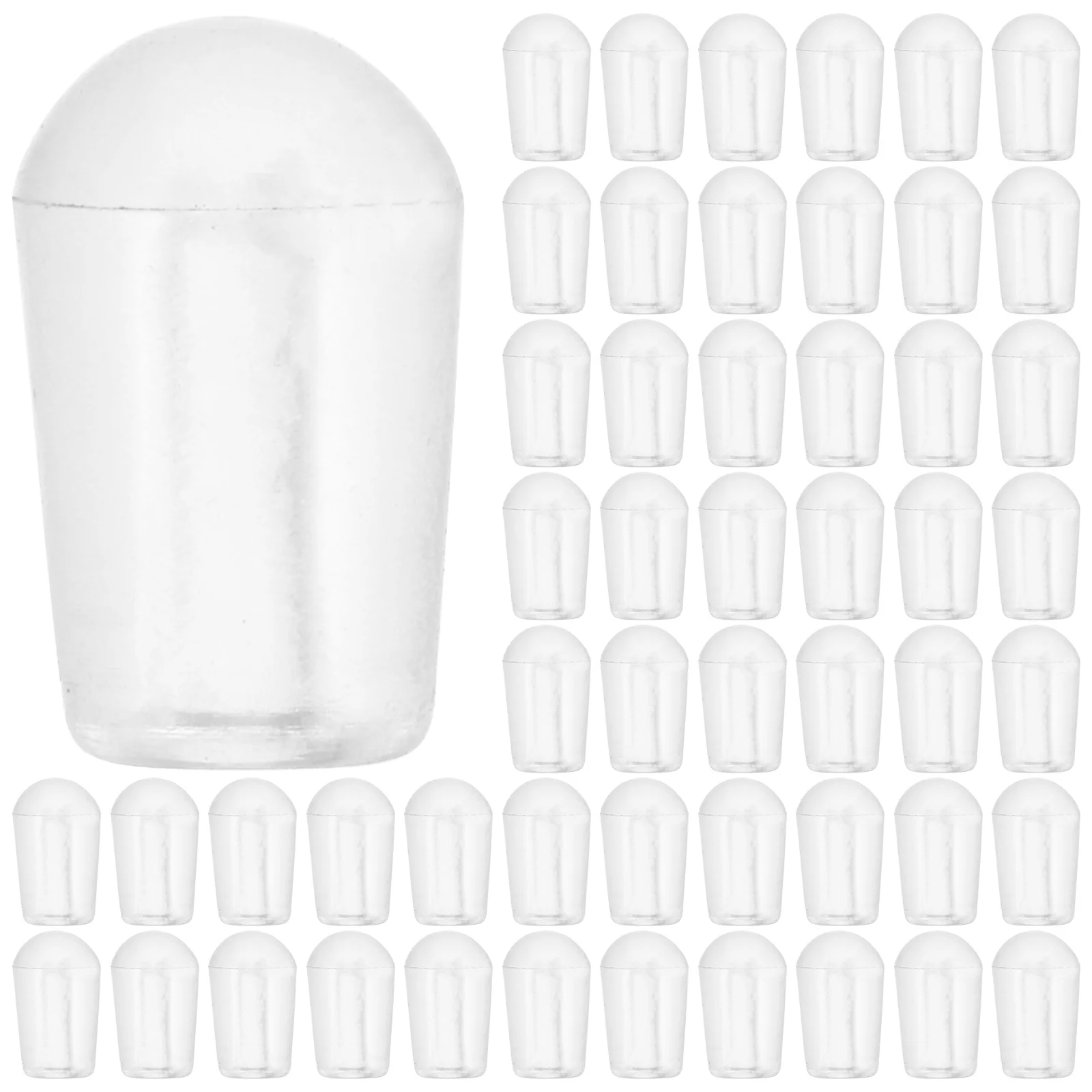 

100pcs Caps 2.5Mm Inner Hole Pvc Tip Covers For Clothes Hangers Prevent Snags Damage Wardrobe Storage Organizers Hanger