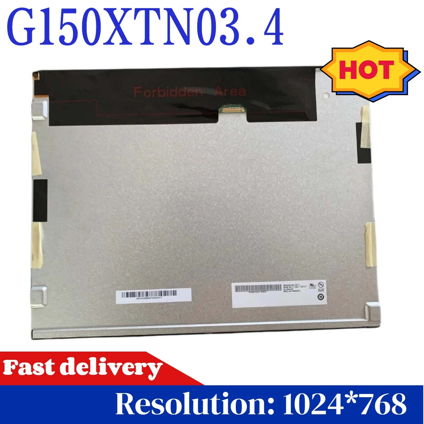 G150Xtn03.4 Brand New Original 15inch Lcd Display Module Edp Interface, 30 Pins