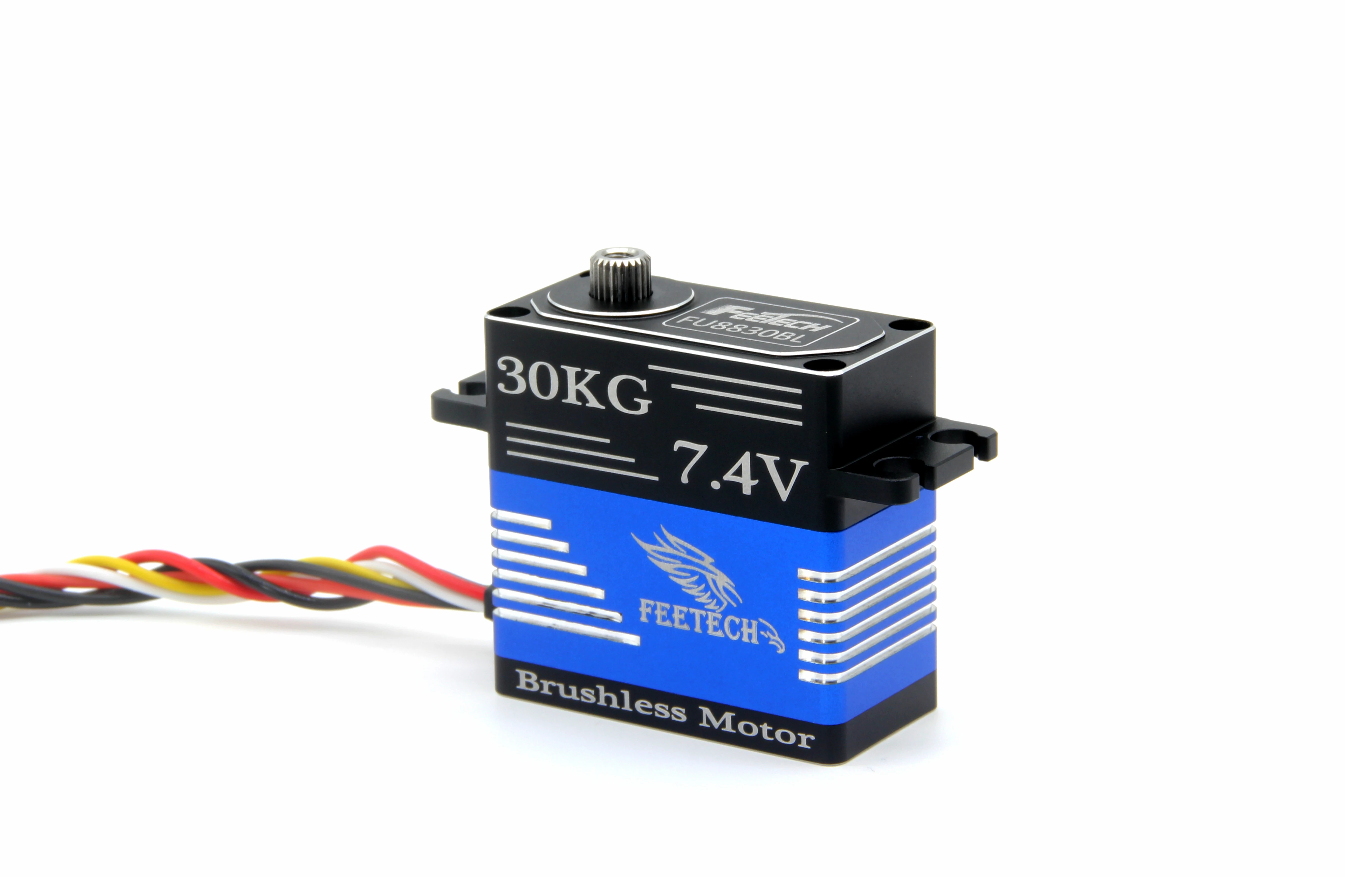 Feetech FU8830BL 7,4 V 30KG.CM CAN Bus Motor sin escobillas engranaje de titanio caja totalmente de Metal Servo piezas y accesorios de control remoto