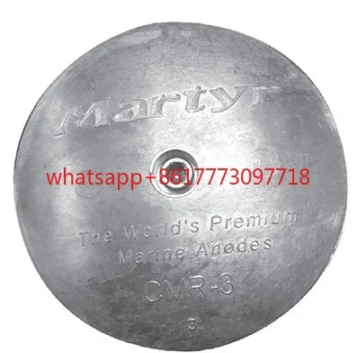 Zinc Block Marine Yacht Speedboat Anti-corrosion Sacrificial Anode Rudder Blade Wave Plate Zinc Block CMR