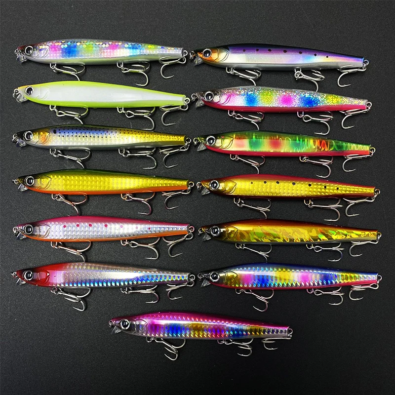 45g125mm Sinking Heavy Minnow Monster Shot Fishing Lures Artificial Baits Saltwater Lures Rolling Action Pesca Fishing Supplies