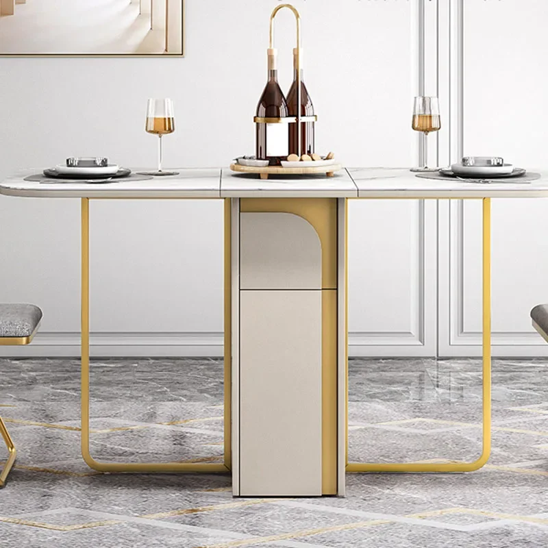 -Para lounge mesa de jantar dobrável moderna serviço dobrável bistrô pequenas mesas de jantar salão de beleza economia de espaço mesa móveis exclusivos