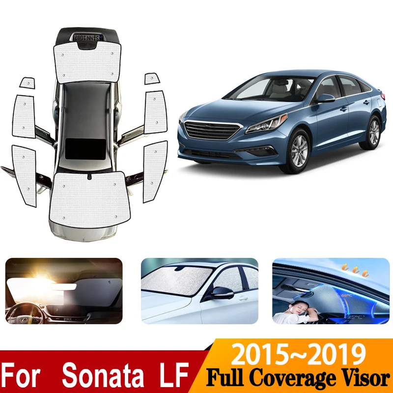 

Car Sun Visors For Hyundai Sonata LF 2016 Accessories 2015~2019 Auto Parasol Window Windshield Sunshades Covers Car Accessories