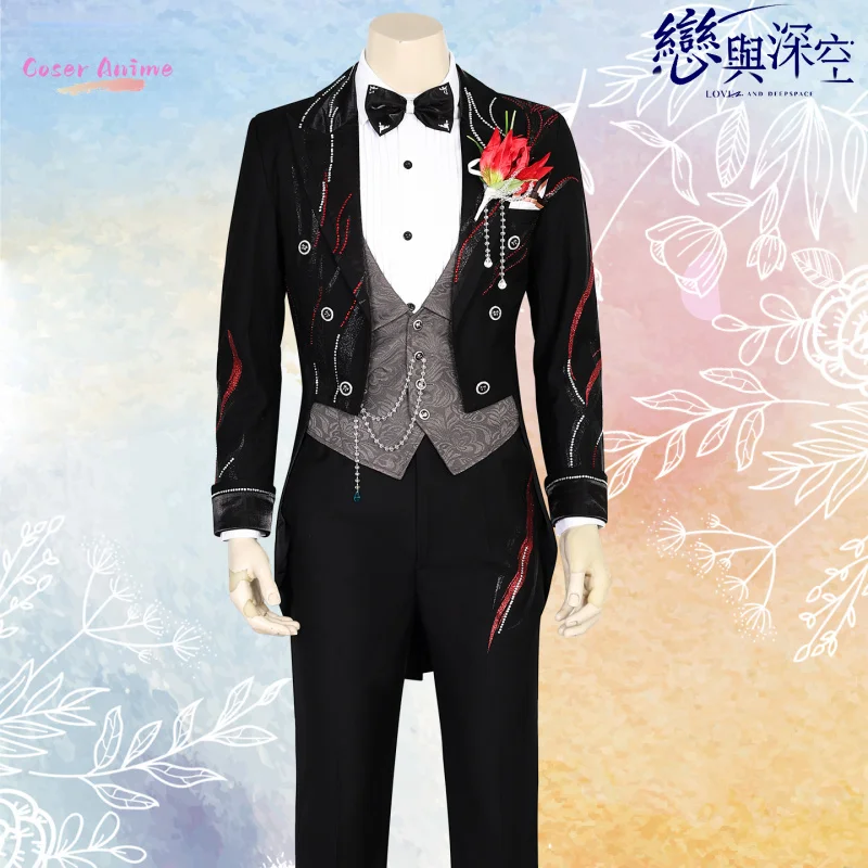 

Love and Deepspace Rafayel Cosplay Costume To Dawn and Dusk Endless Vows Fashion Handsome Uniform Halloween Role Play Clothing