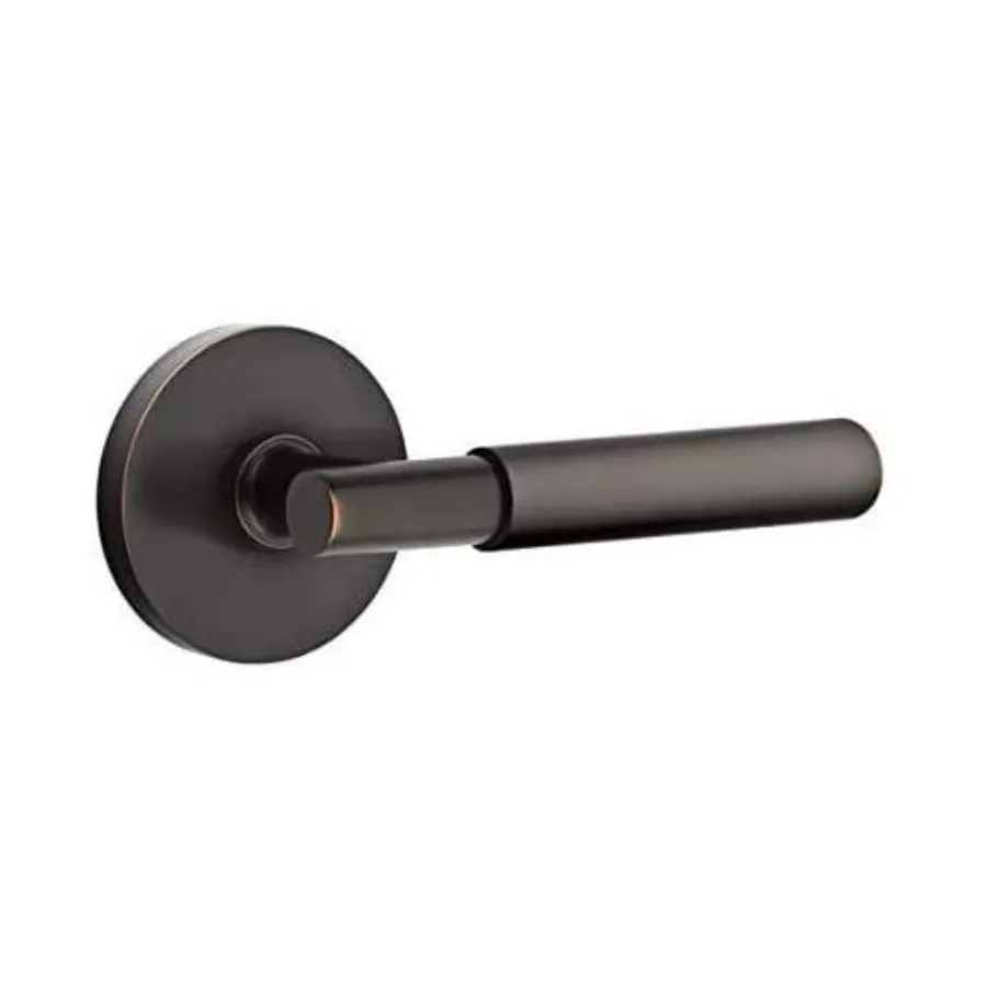 مجموعة ممر روزيت القرص مع رافعة مايلز للتركيب على اليد اليمنى، لمسة نهائية من الكروم المصقول مثالية للأبواب الداخلية في Residen #5