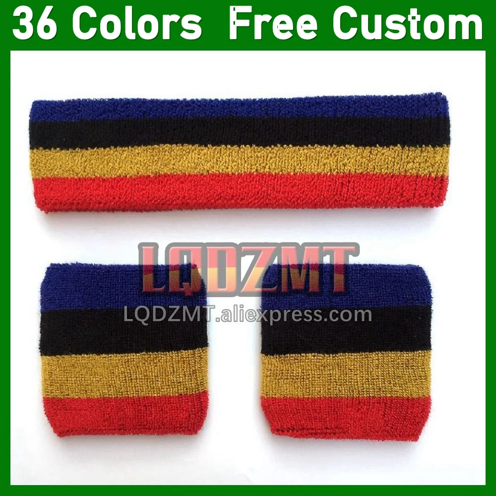 Colorful Cotton Unisex Sports Sweatband Wristband Wrist Protector Gym Running Safety Wrist Support Brace Wrap Bandage 3pcs/Set