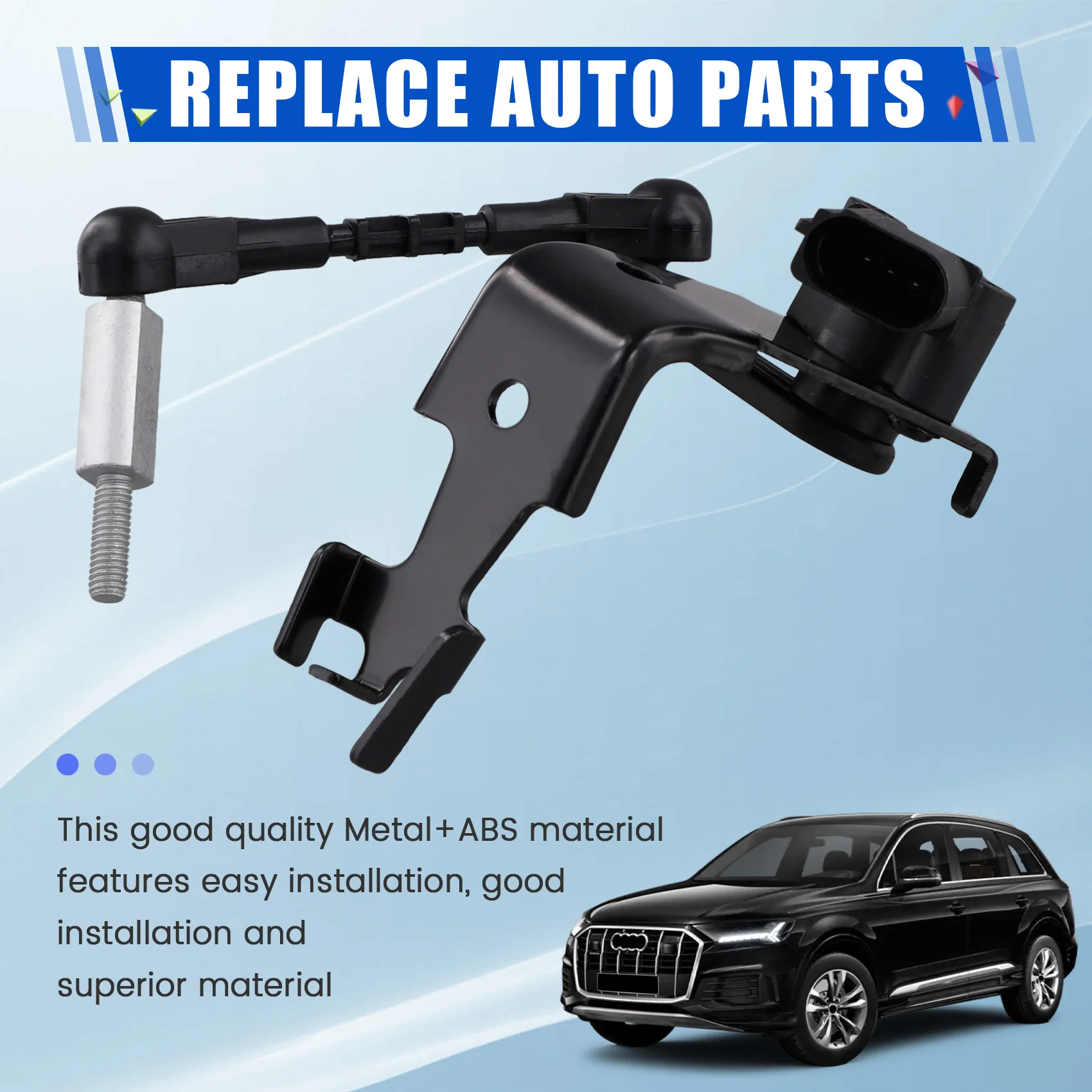 車のフロントヘッドライトレベルセンサー高さセンサー Q7 2018-2024