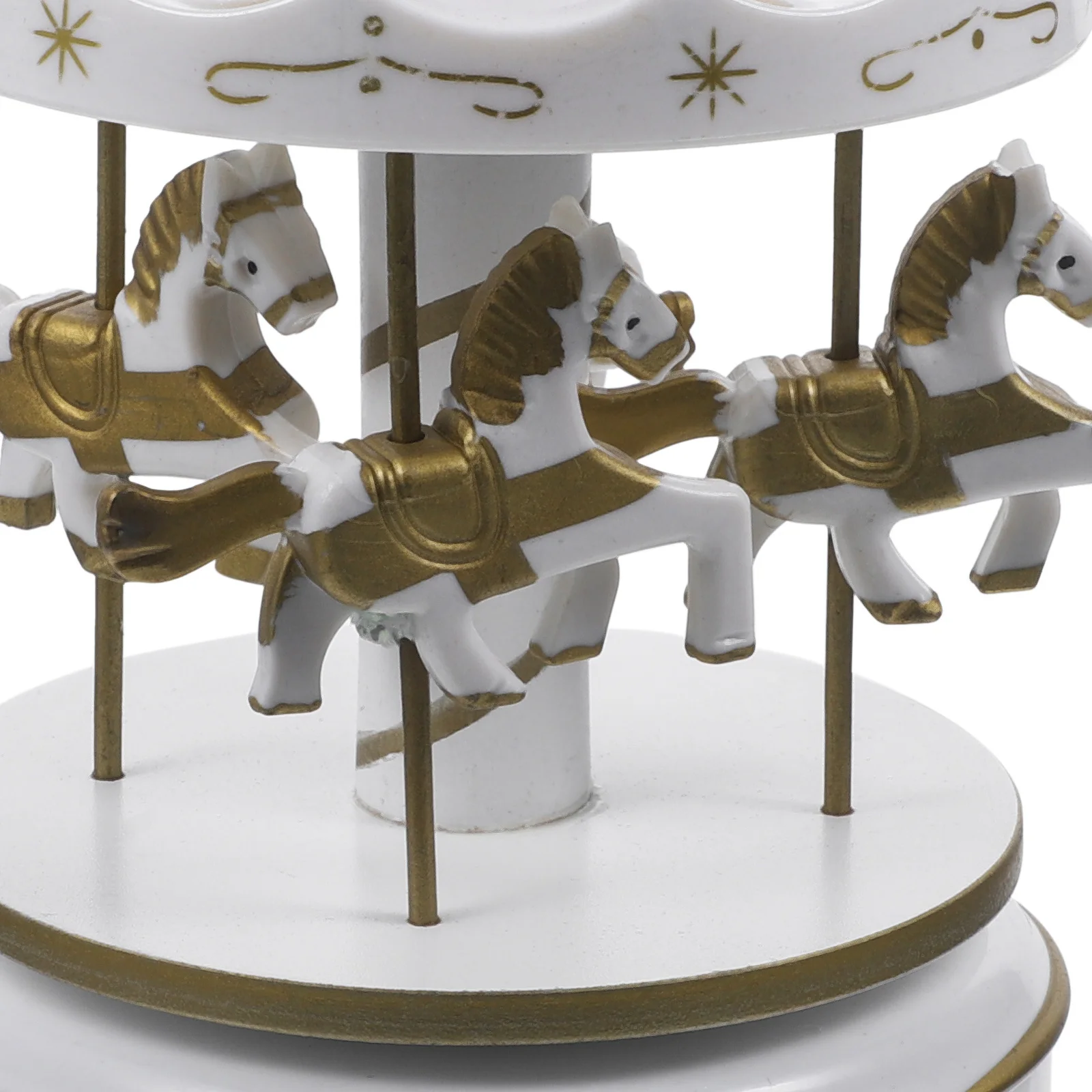 

Rotating Carousel Music Box Kids Gift Lightweight Plastic Wind Up Melody Room Decor Party Atmosphere Merry-Go-Round