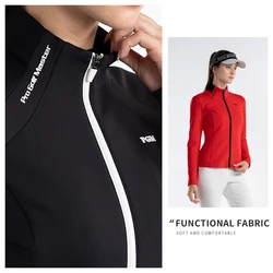 Kurtka sportowa golfowy jesienno-zimowy damski codzienna odzież wierzchnia Golf ciepły i wygodny lekki Slim Fit damski sportowy płaszcz