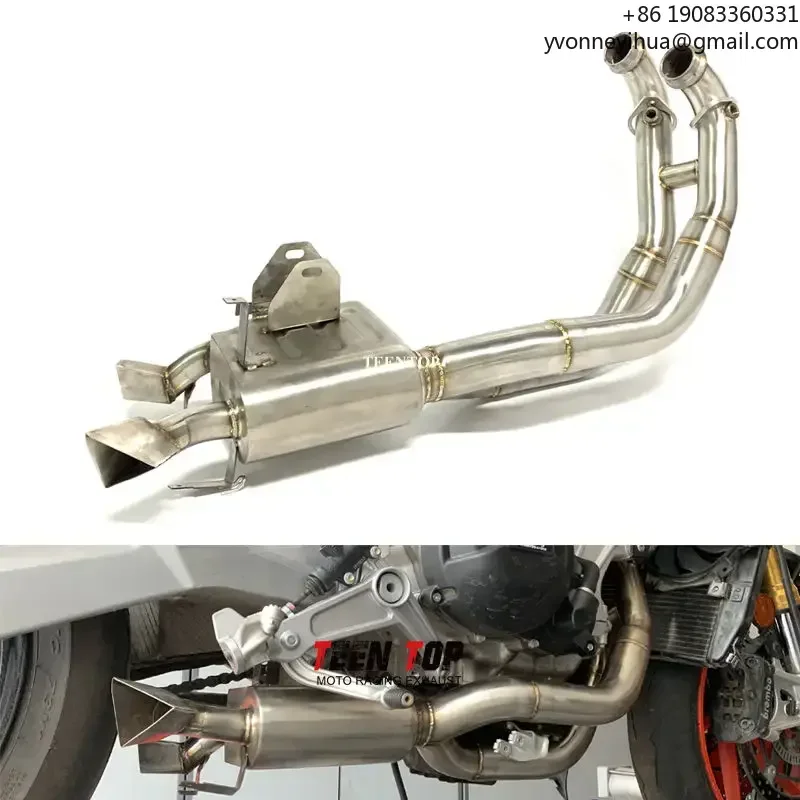 

RS660 Under Bike Exhaust System SUS Exhaust Pipe for RS660 Tuono 660 Motorcycle Full Exhaust System