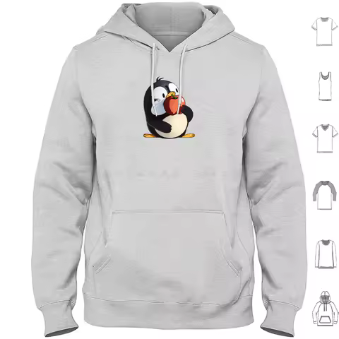 Funny Penguin Eats Hoodies Long Sleeve Funny Linux Gnu Ubuntu Debian Arch Fedora Tux Programmer Programming Developer