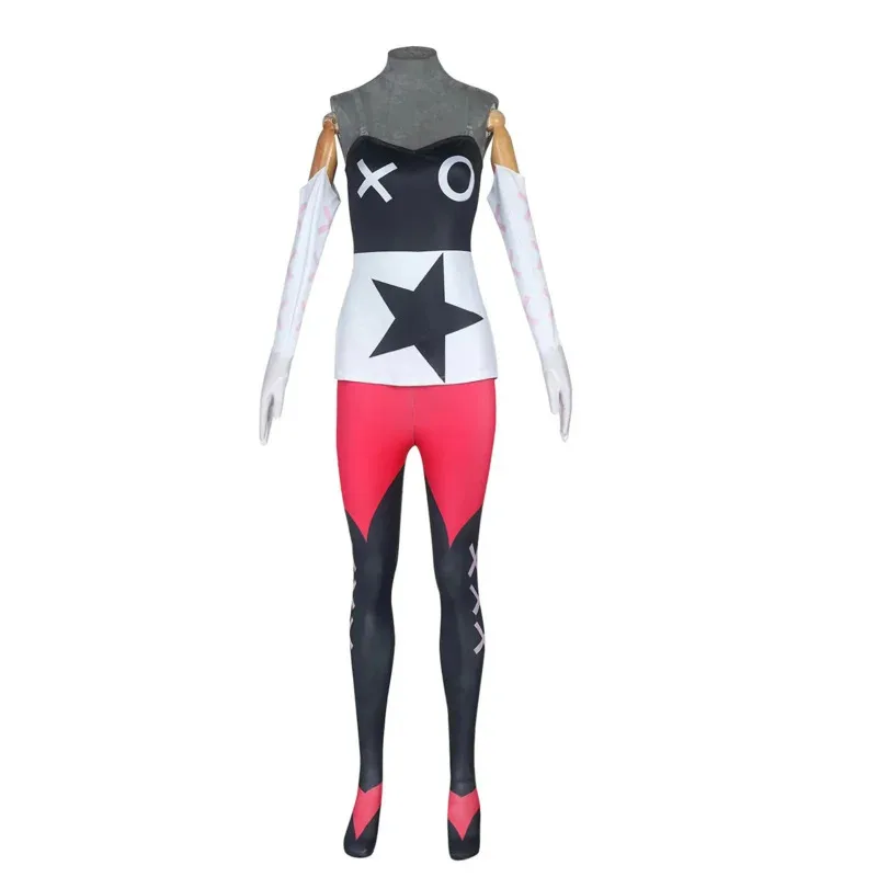 Vagatha Anime Hazbin Cosplay Costume Clothes Uniform Hotel Halloween Party Set Woman Dress Suit Horn Headdress Halloween Party