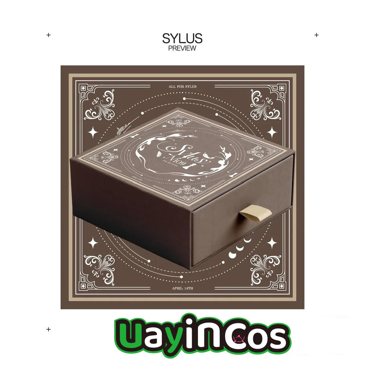 In Stock Official Love and Deepspace Sylus 0418 Happy Birthday Series All For Qinche Badge Scarf Eyeshade Laser ticket Postcard