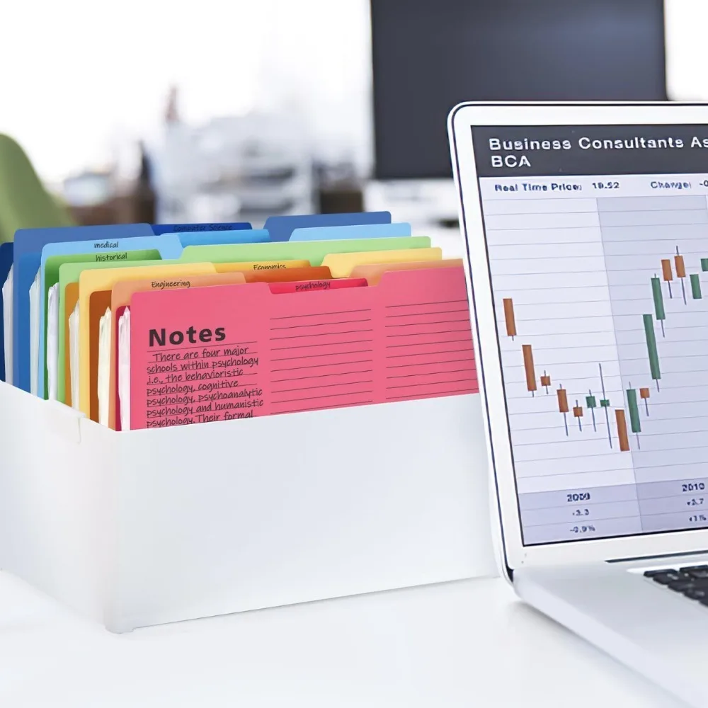 

Desktop Storage Writable Manila Folder Large Capacity Lineate Writing Notes a4 File Organizer Document Holder Multifunctional