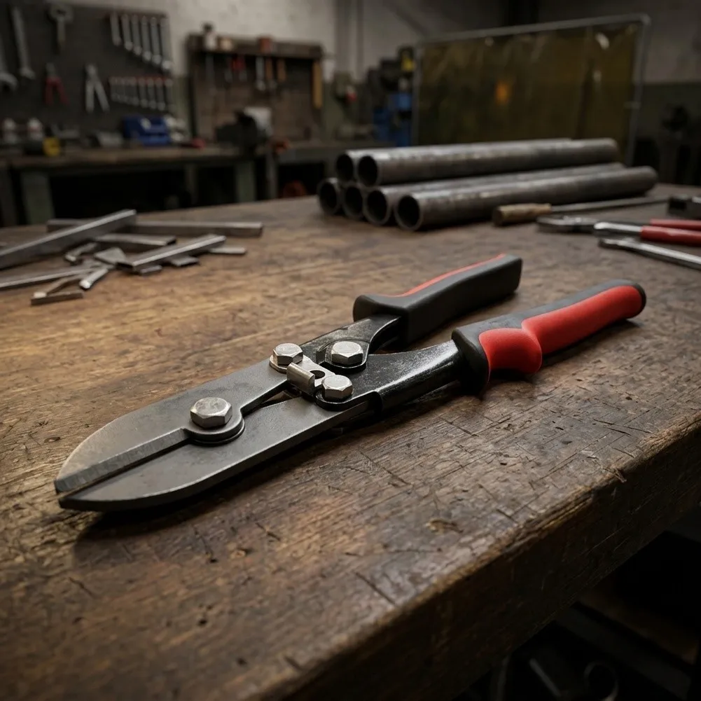 26.5 cm Tube Bundle Pliers with 5-Layer Steel Cutting Mechanism and Dual-Texture Non-Slip Handle for Accurate Pipe and Wire Work