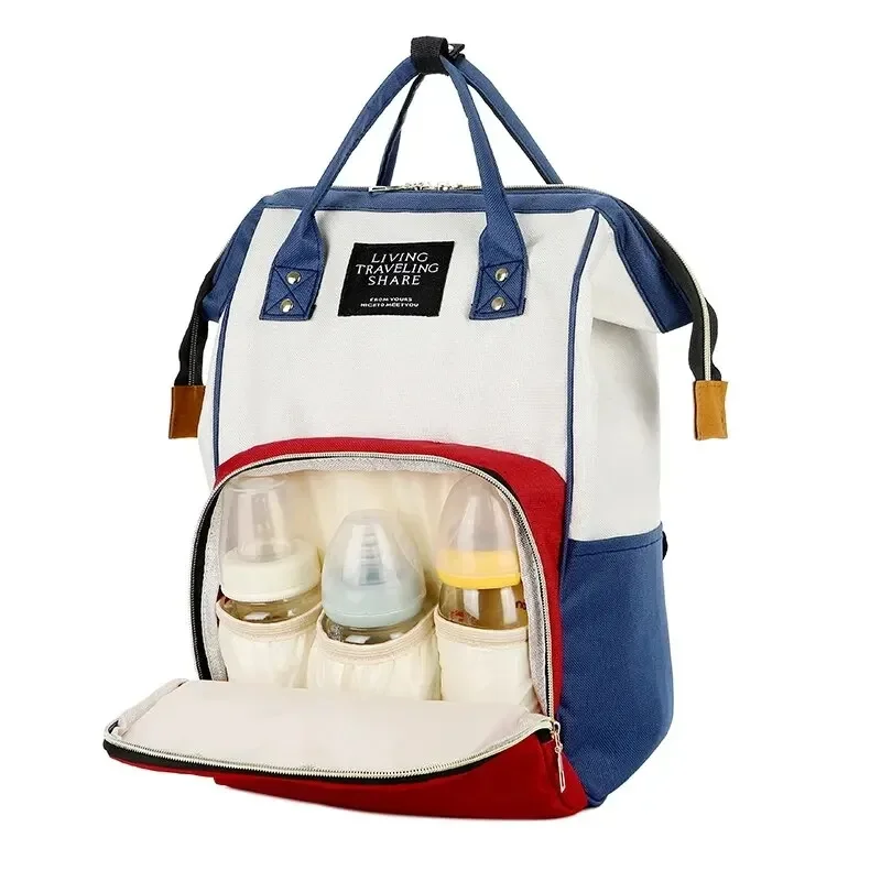 

New Fashion Oxford Multi Functional Wear Resistant Insulation Large Capacity Zipper Mommy Bag Backpack for Travel