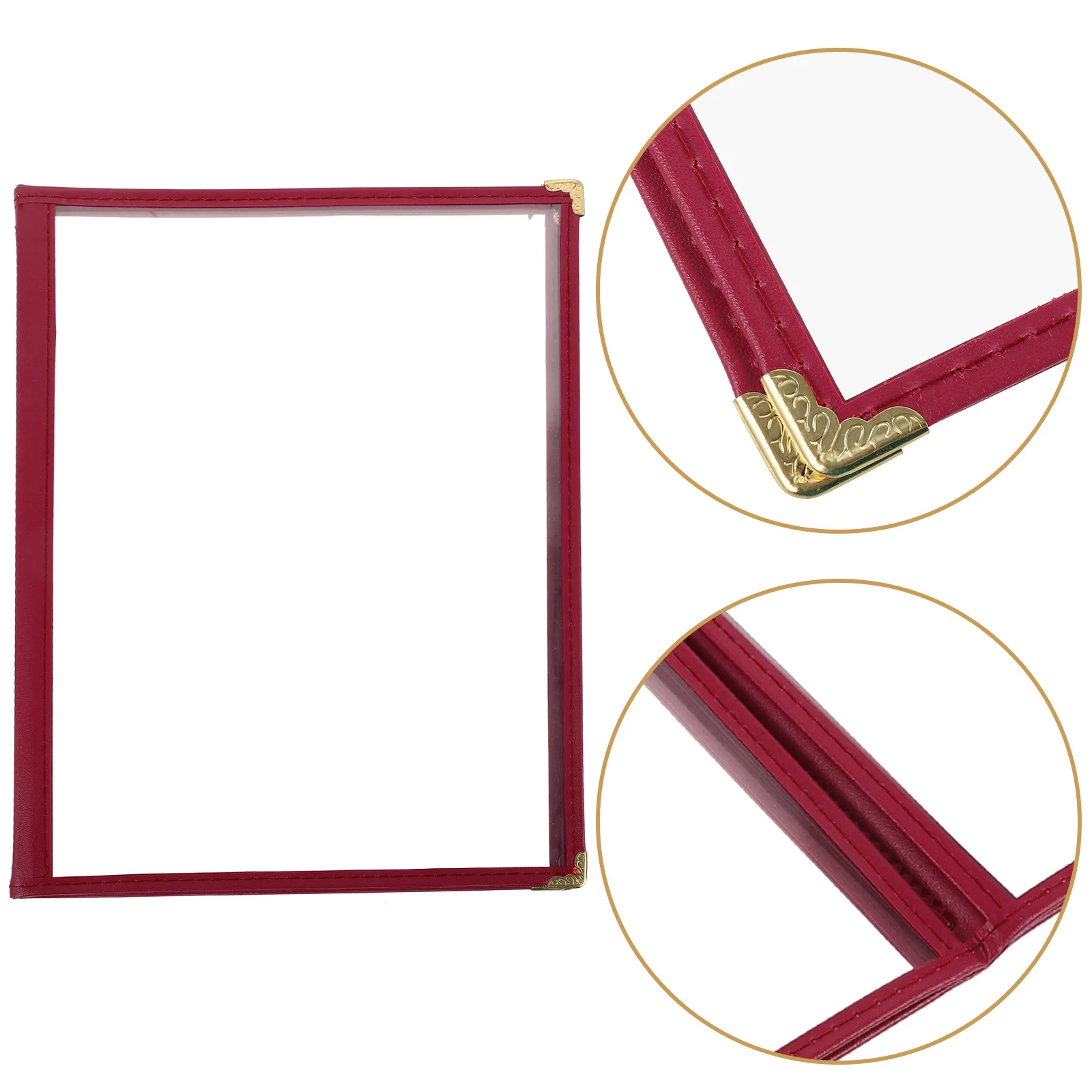 

Прозрачная обложка для держателя ресторана, коммерческая прочная прозрачная папка, держатель для книг с меню, A4, 4 страницы, 8 видов, устойчивый к разливу ПВХ