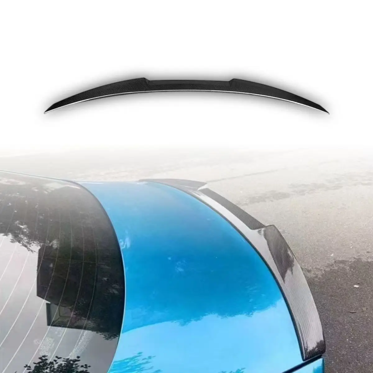

For BMW M3 F80 M4 F82 F83 2014-2020 Carbon Fiber Rear Trunk Spoiler Blade Design Ducktail Wing Aerodynamic Performance Upgrade