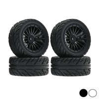 4Pcs 50mm Rubber Tire Tyre Wheel For SG1603 SG1604 SG1605 UDIRC UD1601 UD1602 UD1603 UD1604 1/16 RC Car Upgrade Parts