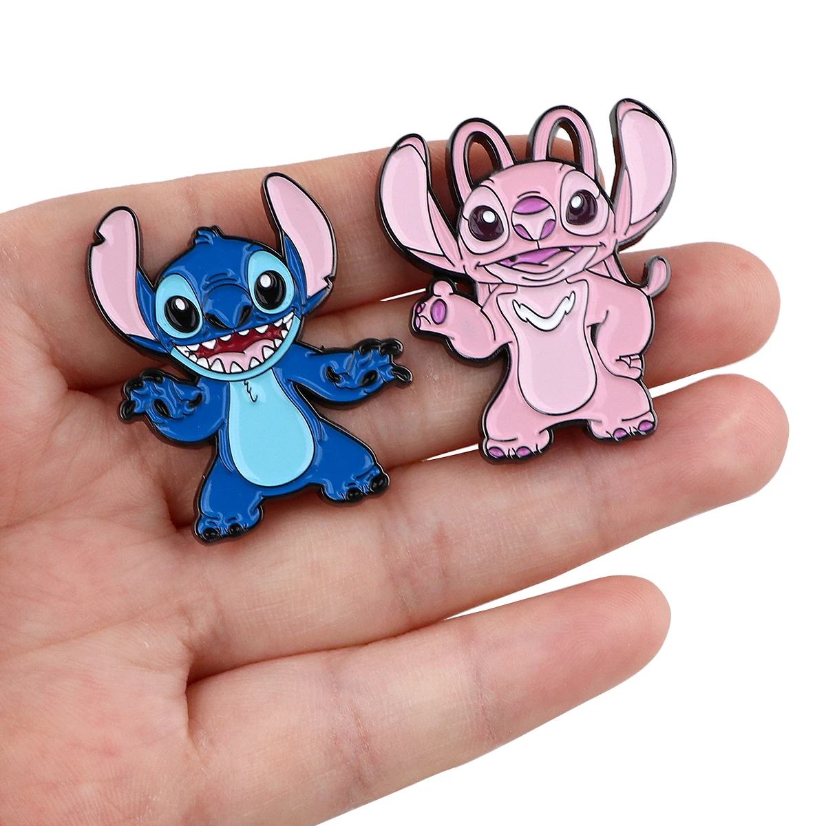 Cute Stitch Pin Cartoon Alien Lapel Pins Jeans Badges Brooches for Clothing Badges Fashion Jewelry Accessories Gifts for Fans