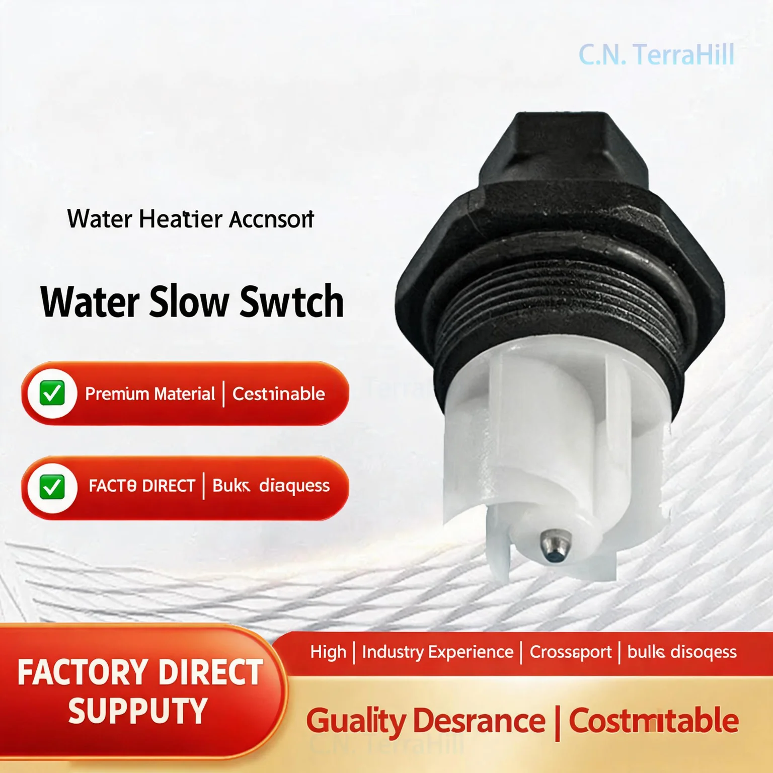Wall Hung Boiler Water Flow Switch Sensor with Chip Heating System Flow Rotor Transparent