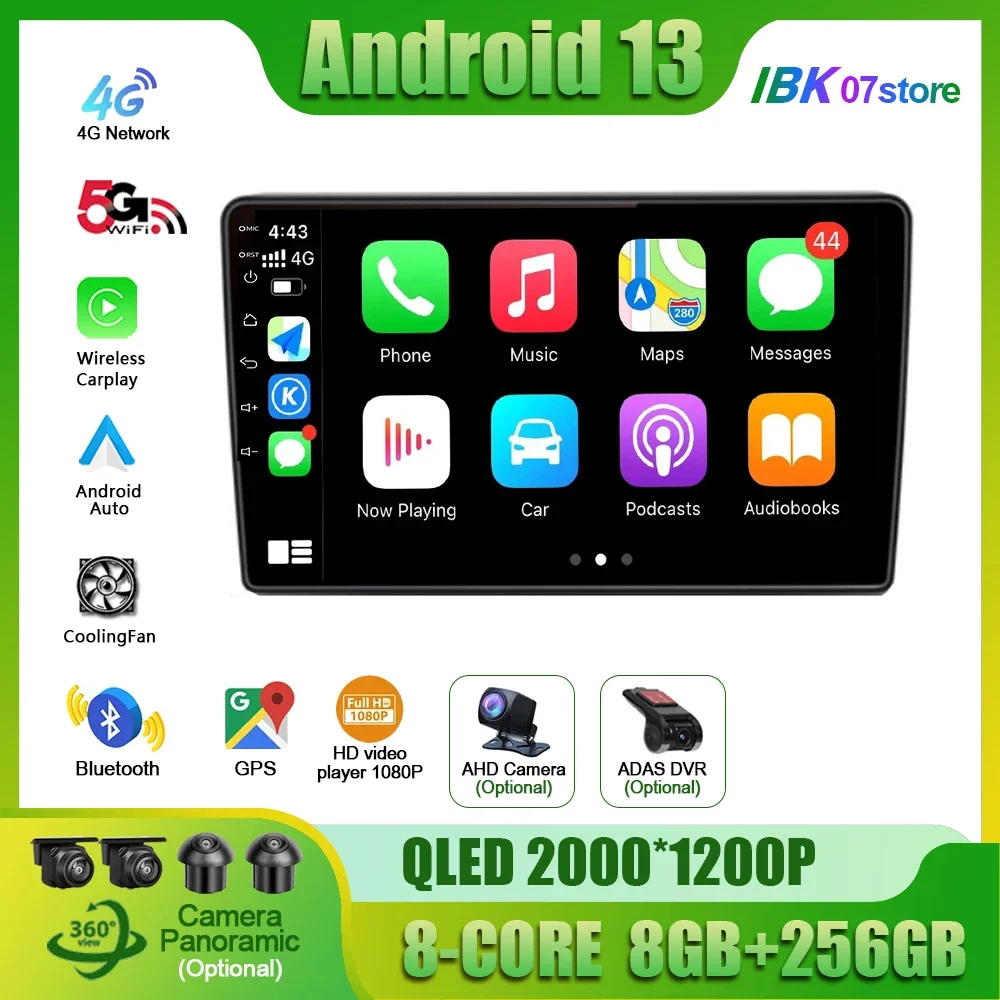 

For Opel Zafira B 2005-2014 / Opel Astra H 2004 -2014 Car Radio Multimedia GPS Android CarPlay 2 Din Touch Screen Stereo