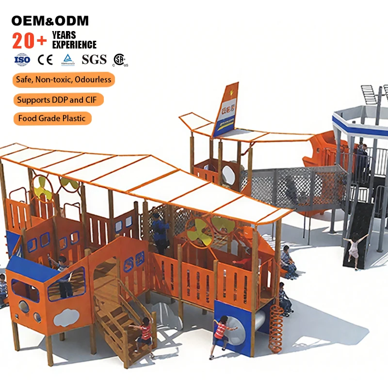 Safety-Focused LLDPE Plastic Children Swing Set For Public Park 100-500kg Capacity 10-20 Kids Allowance Quick Delivery Service