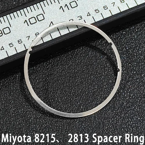 Para Miyota 8215, 2813 anillo espaciador de movimiento compatible con Miyota 8200 8215 8205 movimiento de reloj fijo piezas de reparación de anillo de hierro
