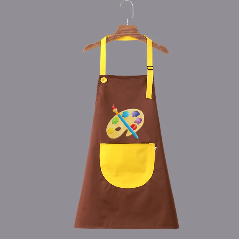 Cartoon Baby Bib Sleeveless Apron Feeding Smoky Bib Children'S Apron Painting Children'S Birthday Gift Jacket