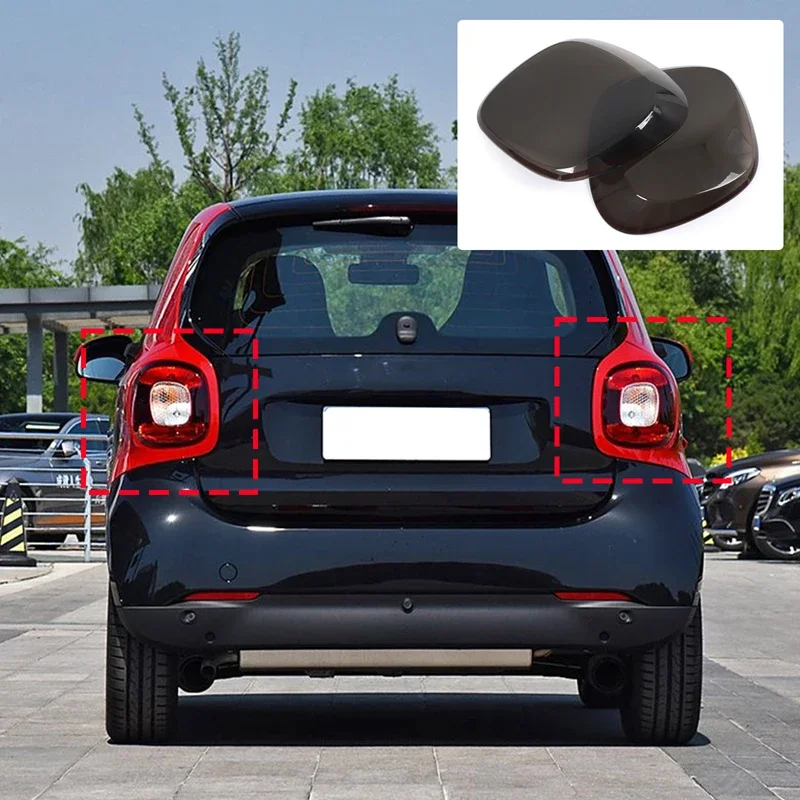 

ABS Black For Benz Smart 453 Fortwo 2016-2019 Car car taillights Signal light protected cover decorative stickers accessories