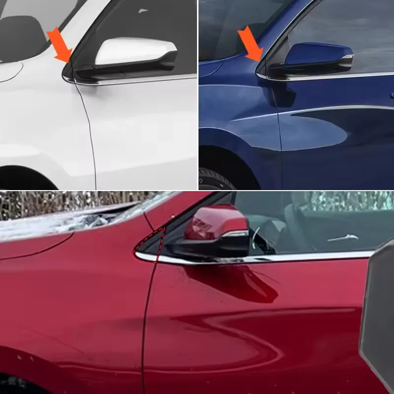 

For Chevrolet Equinox 2018 2019 2020 2021 2022 2023 84107340 84107341 Triangle Plate Front Fender Molding Triangle Trim Plate