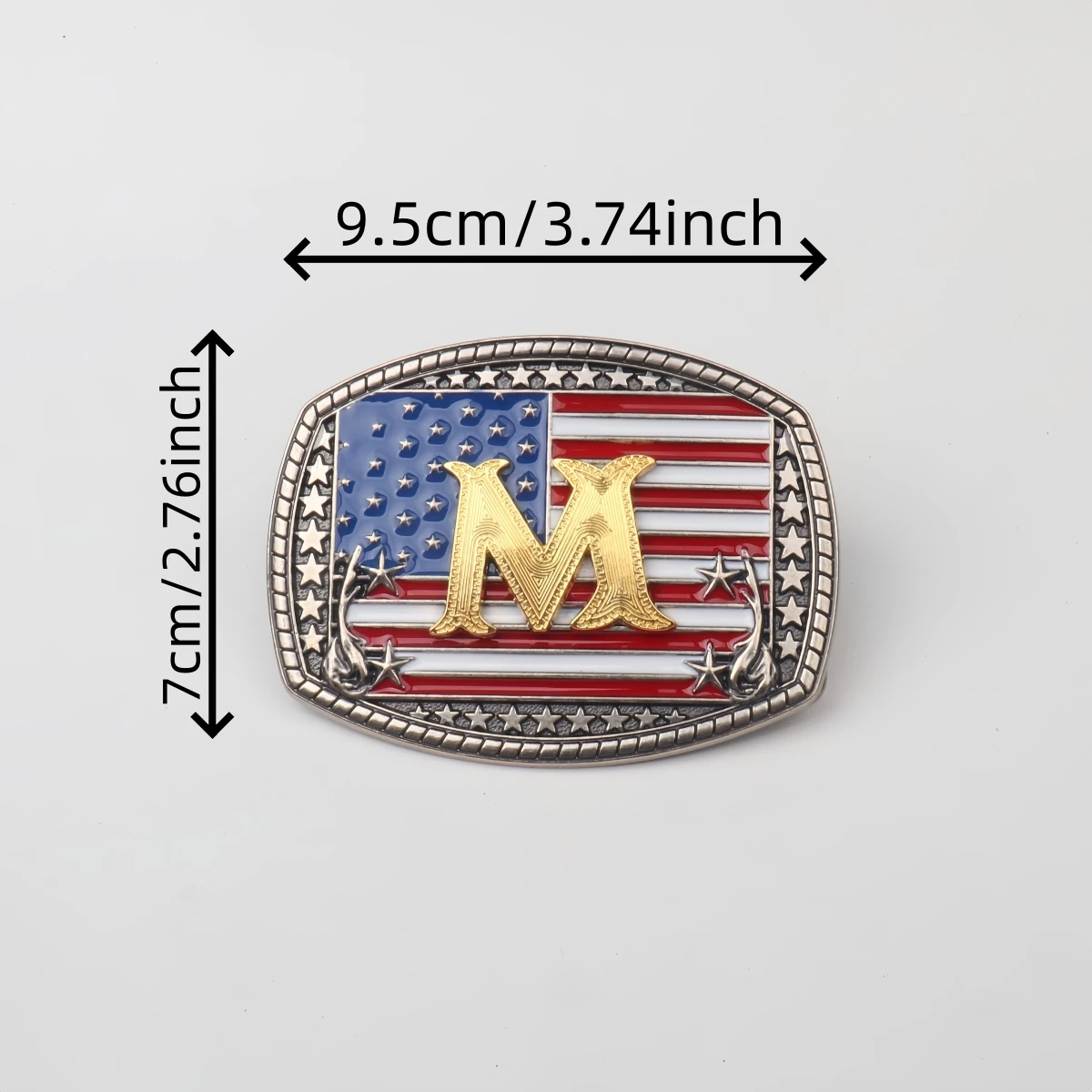 1 piece  Belt buckle  Metal letter relief buckle  Western cowboy style belt buckle